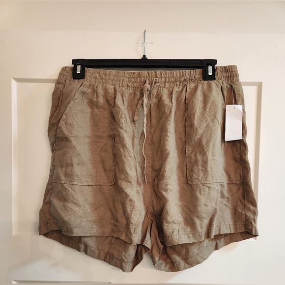 Oat New York waistband front tie shorts. Size X-Large.  Nwt - Picture 1 of 2